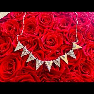 Triangle Pave Necklace